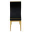 Chaise rembourrée en similicuir avec base en acier inoxydable-2063826368-2065698113