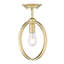 Plafonnier semi-encastré 1 lumière 10,88 po Petitt-1610135638-1610135636