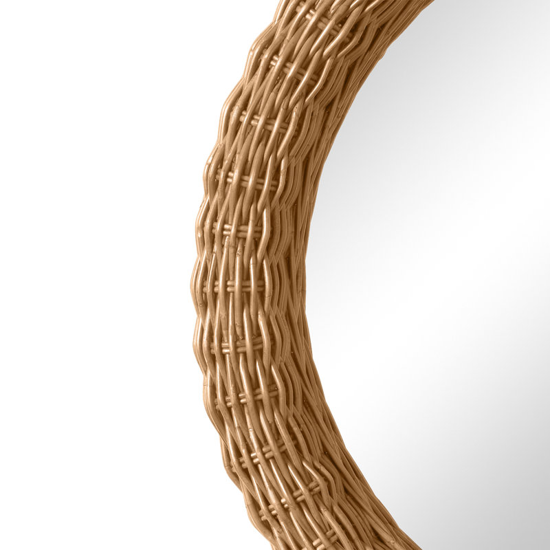 Kingston Round Rattan Mirror