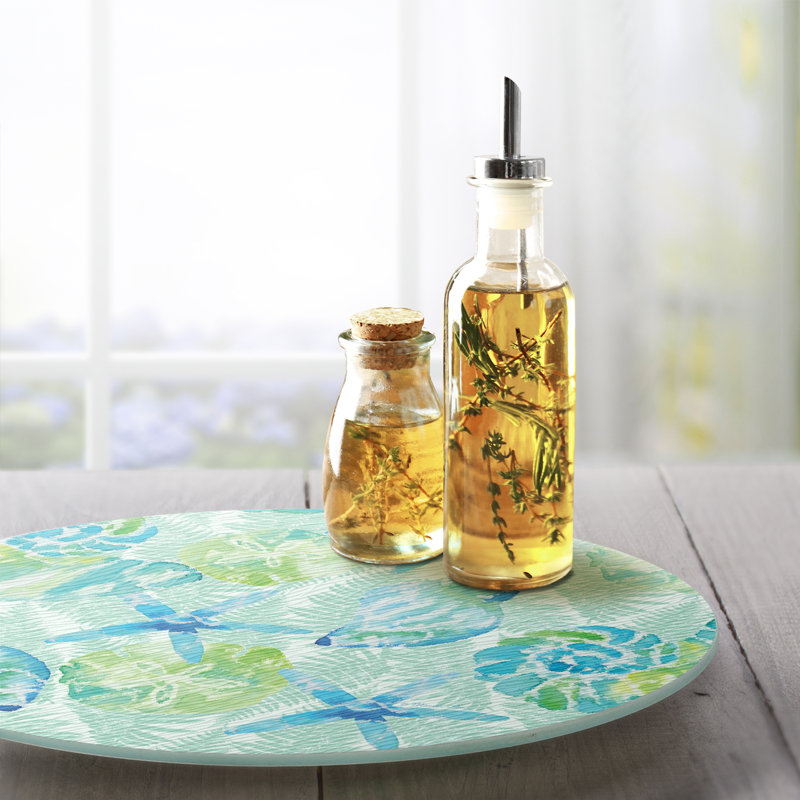 Plateau tournant en verre trempé 4 mm CounterArt Isla Mona