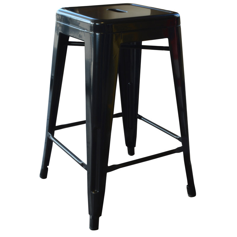 Tabouret bar et de comptoir Itzia, Noir, Tabouret de comptoir (assise de 24 po de hauteur), 20