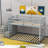 Elsko Kids Twin Over Twin Bunk Bed-1082546101