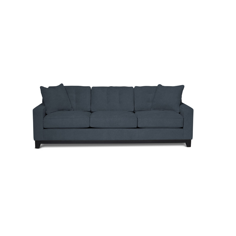 Carollton Upholstered 93'' Sofa, Heavenly Naval Chenille