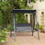 Ahzir 2 Seater Garden Swing Chair with Adjustable Shade-928941888