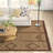 Rectangle Samson Moroccan Handmade Flatweave Area Rug in Brown/Camel-1348207037