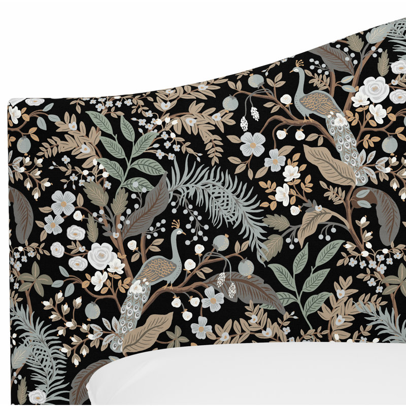 Mayfair Headboard, Full/Double, Rpc Peacock Black Linen