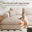 108" Boneless Couch for Living Room, Compression Cloud Couch with L-Shape Ottoman, Deep Seat Corduroy Modular Sectional Sofa, No Assembly Required (Beige, 3 Seater + Ottoman)-1854844662-1854844659-1854844658