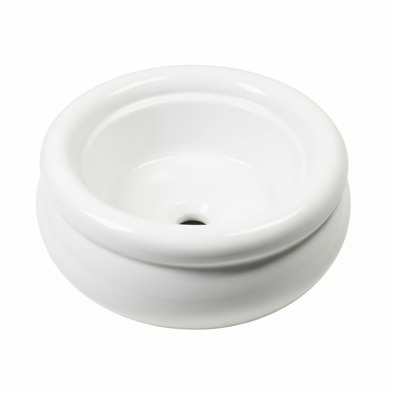 Victorian Collection Hand-Finished Italian Fireclay Vanity Vessel Sink
