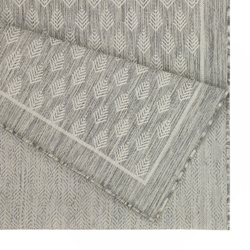 Silver 7 Ft. 10 In. X 10 Ft. 3 In. Indoor/Outdoor Area Rug, Rectangle 7'10" x 10'3"