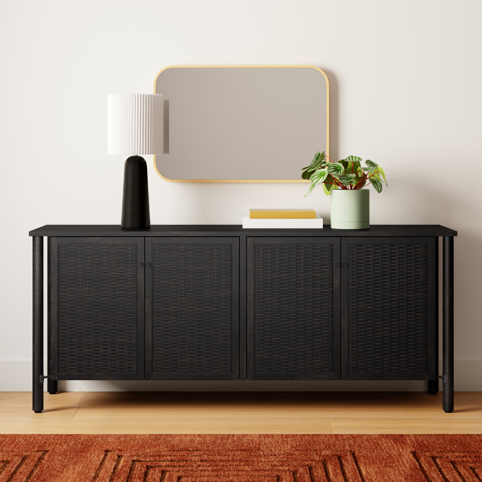 Abbey 74'' Sideboard, Black