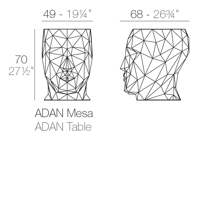 Adan Table (Indoor/Outdoor), Garnet