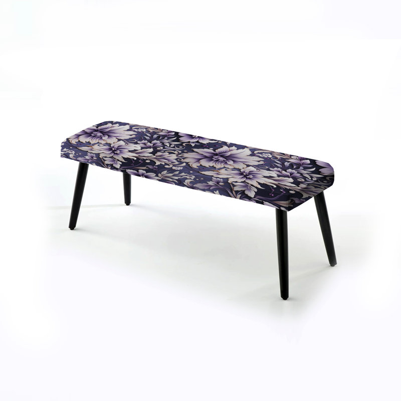 Lace Veil - Banc rembourré, Purple Love Knot Damask Captur