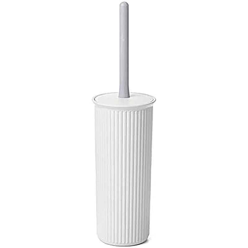 Brosse de toilette nervurée 15 po, Blanc cassé