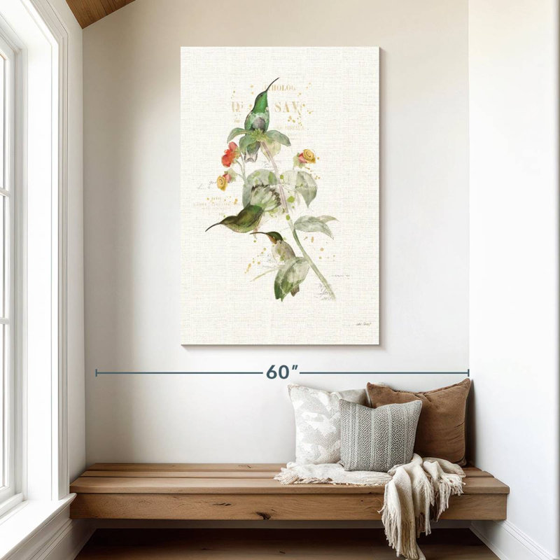 Colibris colorés Brampt III, H 48 po x l 32 po
