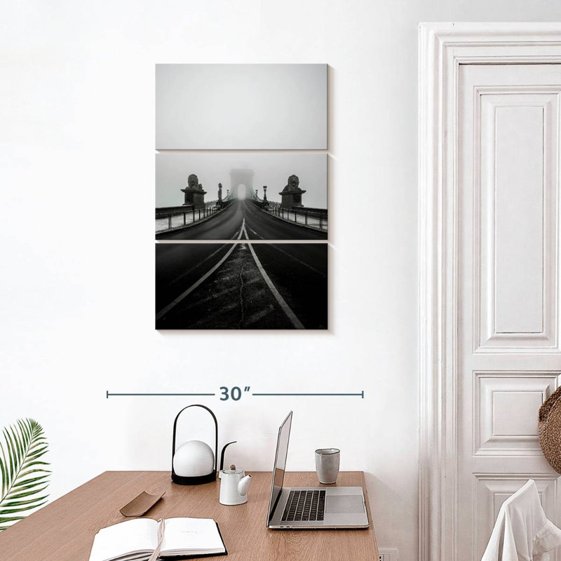 Mehar Danube Bridge In Budapest, 32" H x 20" W