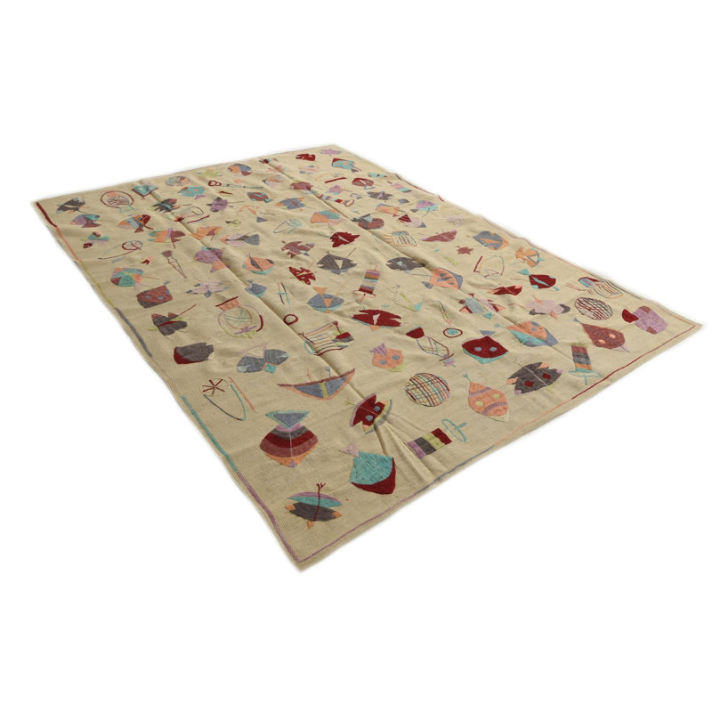 Tapis ivoire 7 x 7 po Perry