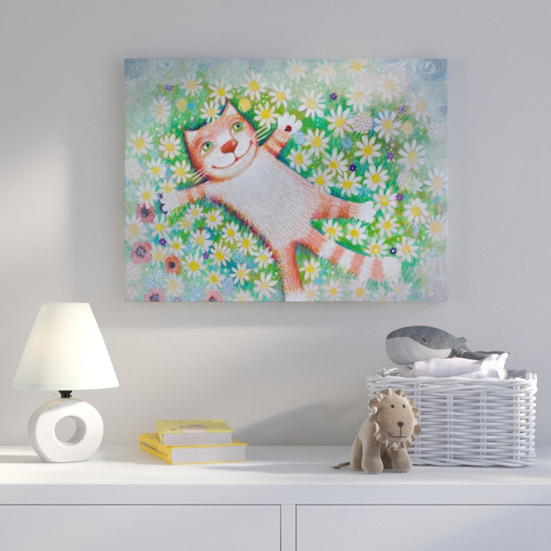 « happy summer », art sur toile, H 14 po x l 19 po