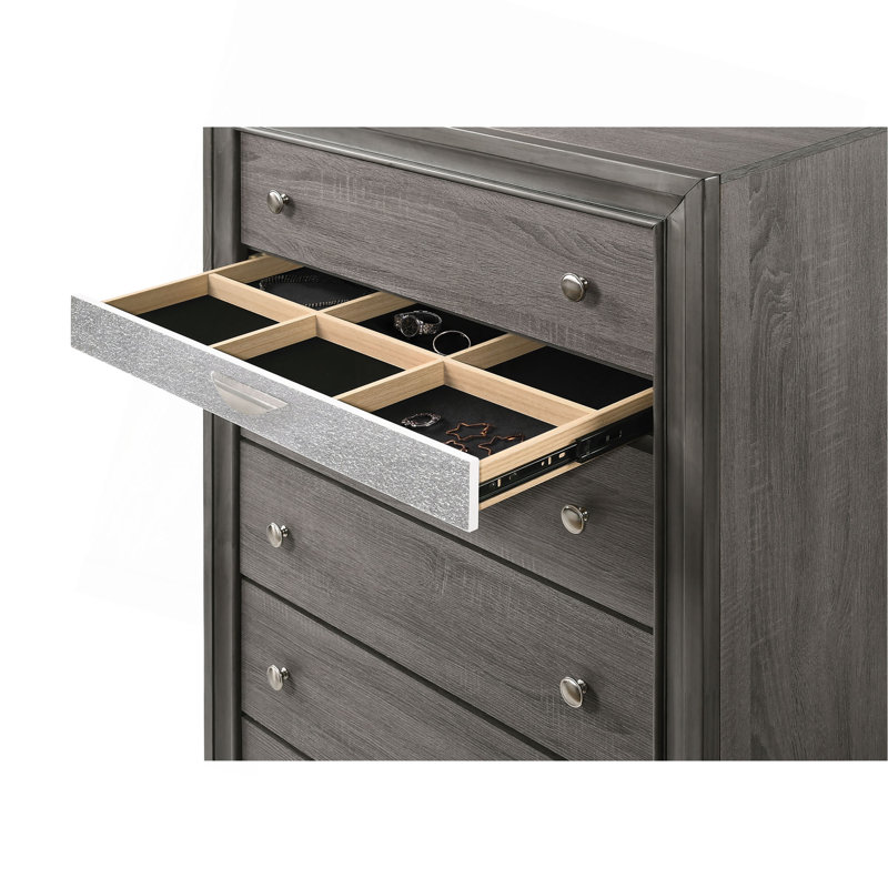 Commode d'appoint Glam, Gris