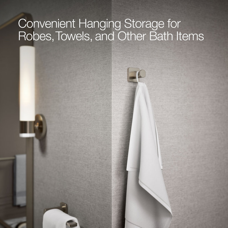Parallel™ Robe Hook, Vibrant Brushed Nickel