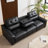 105” W Faux Leather Power Motion Sofa With Extending Seats, Convertible Table & Usb Charging-1760488029