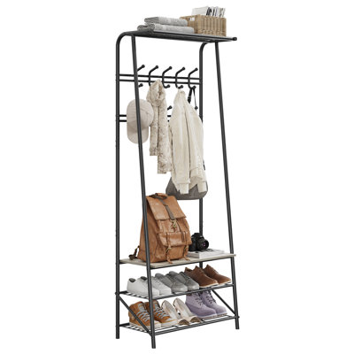 Iron Freestanding 10 - Hook Coat Rack