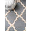Tapis bleu / crème en laine touffeté à la main Zaphod-1468568132