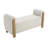 Upholstered Bench With Solid Wood Legs, Living Room Bench-117205551