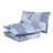 Laura Ashley Honeysuckle Blue Floral Patchwork Cotton Reversible Quilt Set-400022035