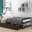 Lit plateforme simple avec deux tiroirs-1114891321