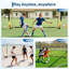 Soccer Goals for Backyard, 6x4 FT Soccer Net, Soccer Training Equipment Quick Setup, Portable Net Collapsible Metal Base for Indoor Outdoor Use with Carry Bag