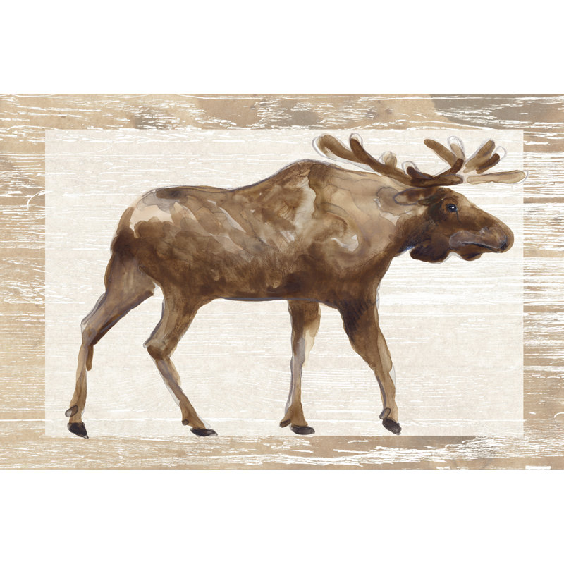 Rustic Barnwood Animals I - Art Prints, 61 cm H x 91 cm W, Wrapped Canvas