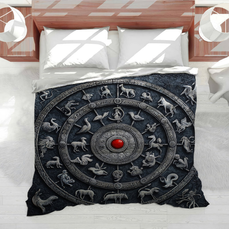 Édredon Zodiac Symbols Mythical, Édredon simple