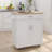 Kitchen Island Rolling Trolley Cart With Adjustable Shelves And Towel Rack Rubber Wood Table Top