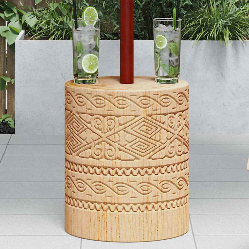 29.6kg Solid Wood Umbrella Base