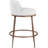 Ferro Hessle Linen Textured Performance Fabric Upholstered Counter Stool-748126243