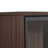 Tempered Glass Led Cabinet. Modern Style For Living Room, Office. Metal Legs, Construction. 4 Adjustable Shelves, 2 Drawers, Black + Dark Walnut Illuminated Cabinet With Door. Study, .-1022922208