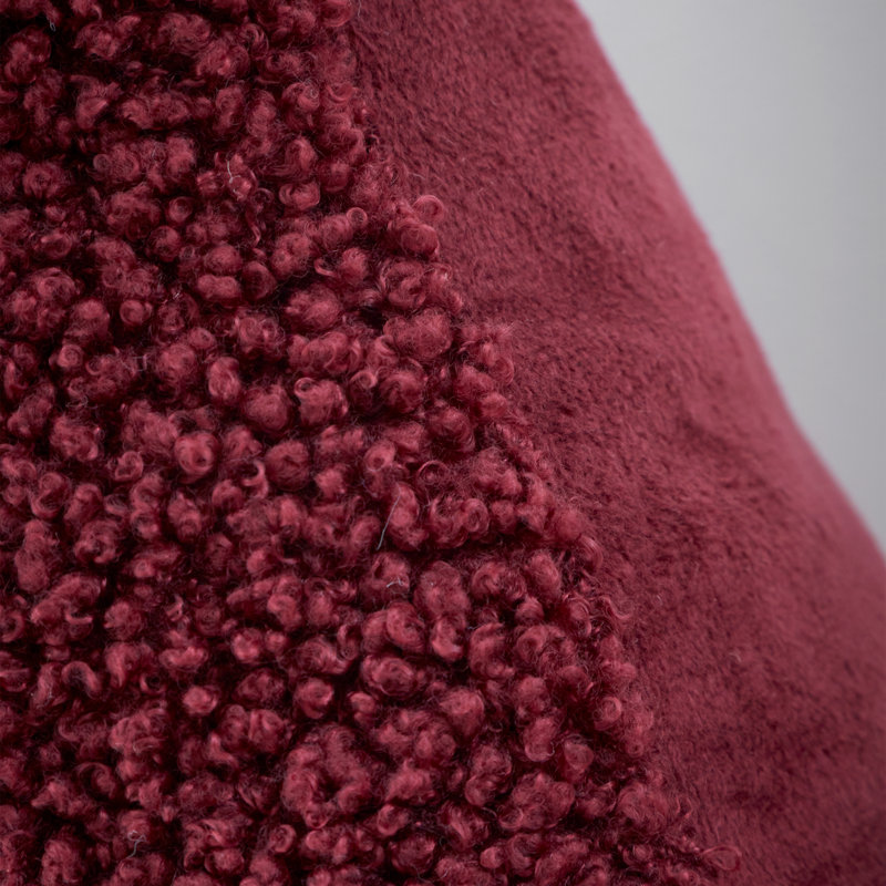 So Soft Velvet Boucle Cushion Cover, Red