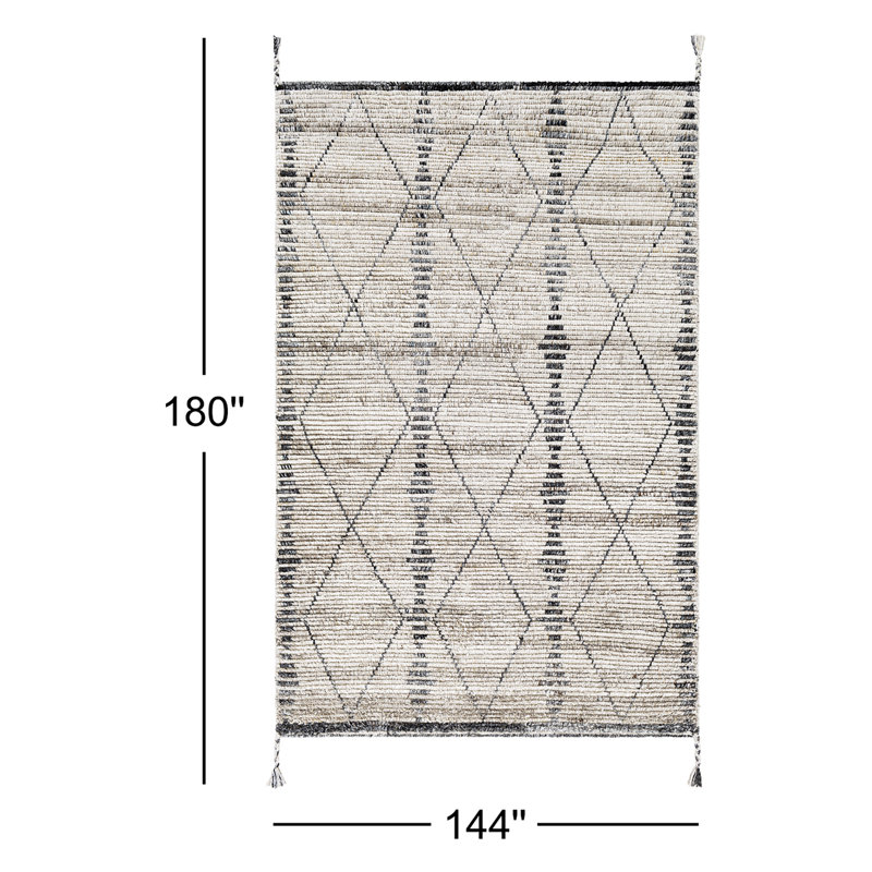 Moroccan Area Rug, Rectangle 12' x 15'