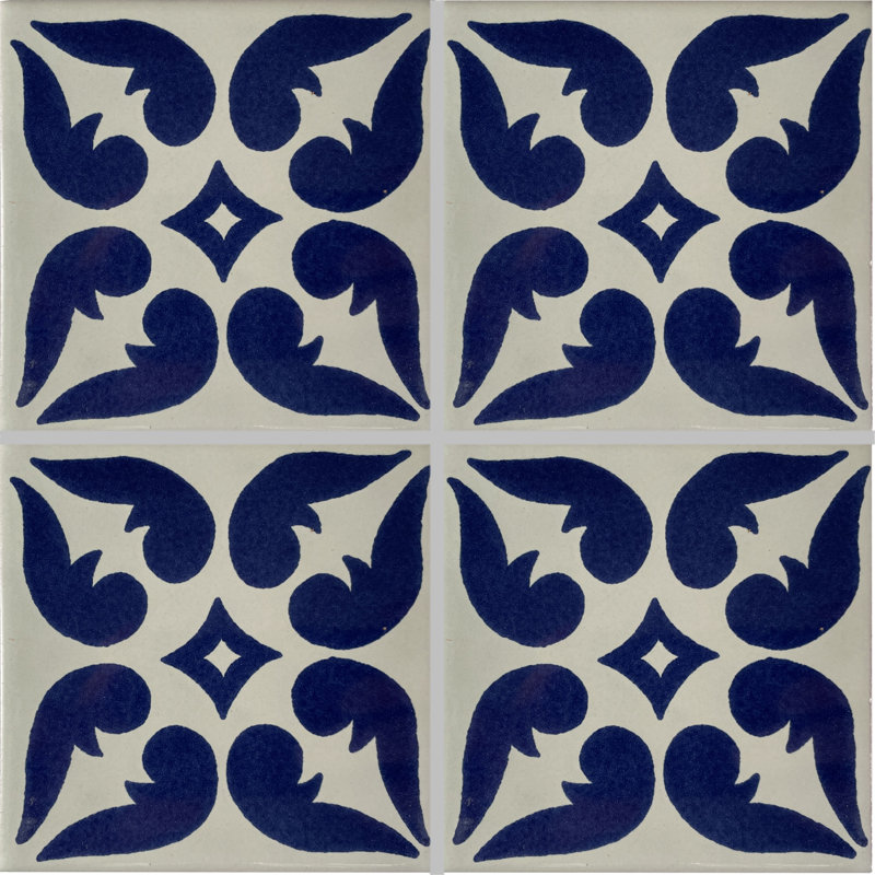 6" x 6" 4pcs TalaMex Lyon Talavera Mexican Tile