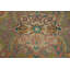 Tapis traditionnel orange à motif floral Woo 7 x 9