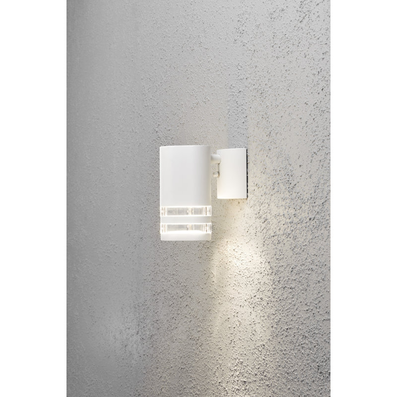 Modena 15.5cm H Outdoor Armed Sconce, Matt White