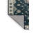 Machine Washable Overdyed Blue Area Rug-1327786352