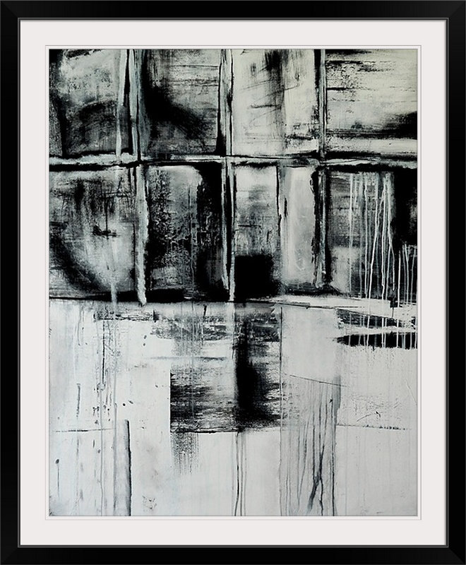«Look Through» par Frisco, impression, H 23 po x l 20 po x P 1 po, Cadre noir