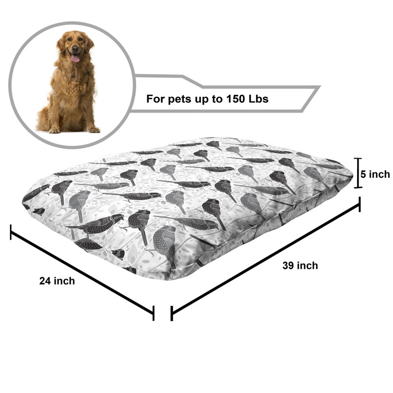 Lit pour animal de compagnie Ambesonne Gray