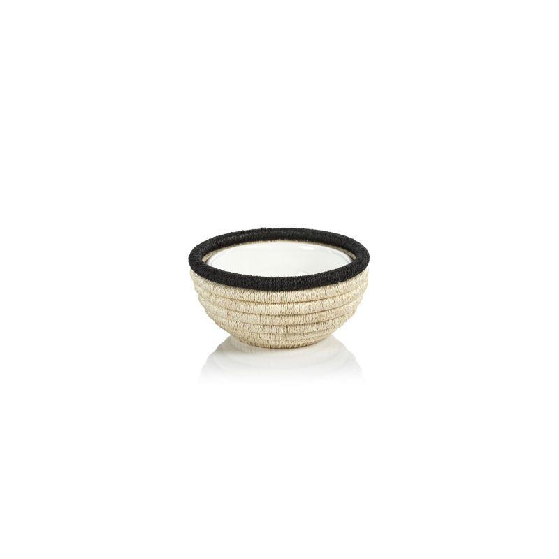 Desserte à condiments Matéria, H 3 po x l 6,25 po x L 6,25 po, Beige / noir