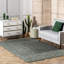 Tapis vert en jute / coton tressé à la main Delatte-404861182