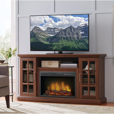Meuble télé avec foyer inclus pour téléviseur de 65 po et moins Brookfield