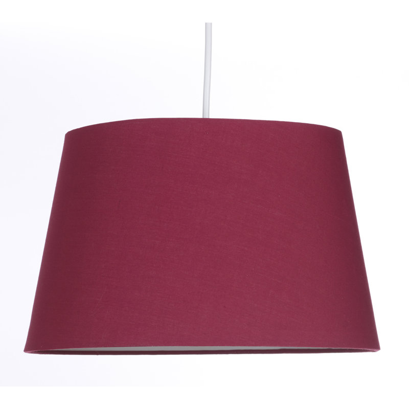 Cotton Empire Lamp Shade ( Uno ), Wine, 22cm H x 36cm W x 36 cm D