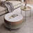 Light luxury high sense round coffee table