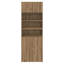  Storage Cabinet Black Oak 80 X 42.5 X 225 Cm Engineered Wood-278122335